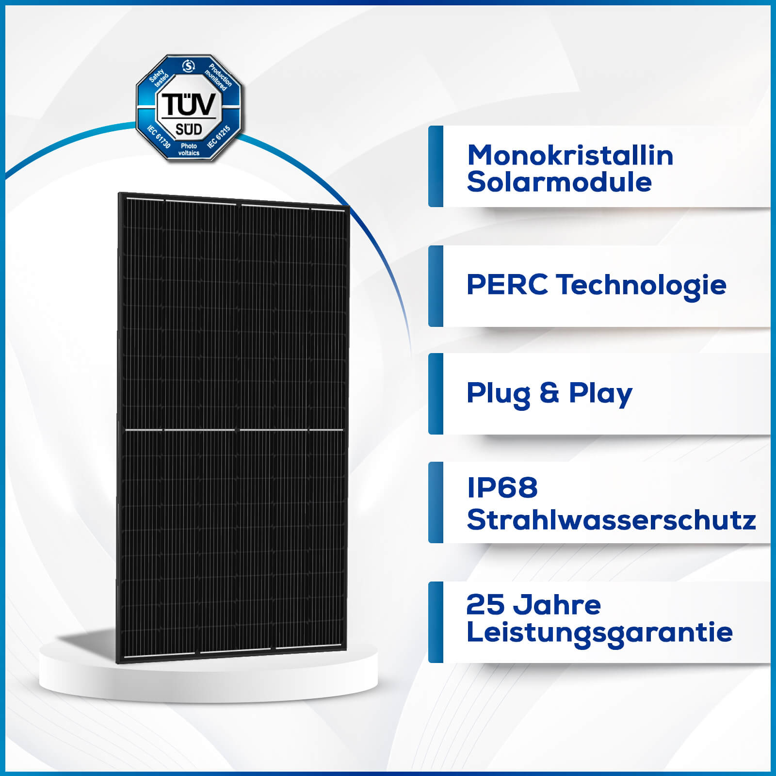 2x SUNPRO 400 Watt M10 HIEFF Photovoltaik Schwarz Solarmodul